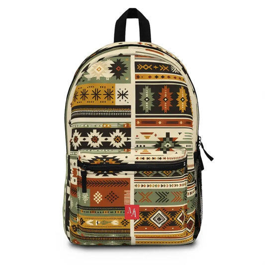Patchwork of Traditional Motifs Backpack One size Bags