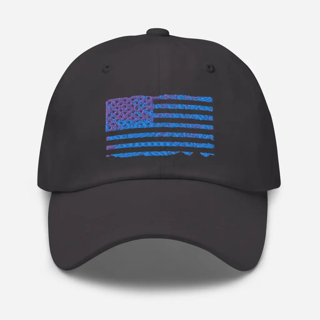 Patriot Flag Dad hat - Dark Grey - Hat