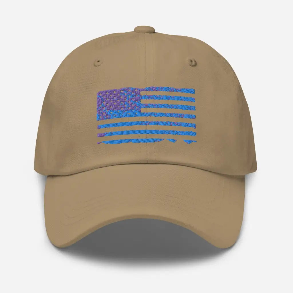 Patriot Flag Dad hat - Khaki - Hat