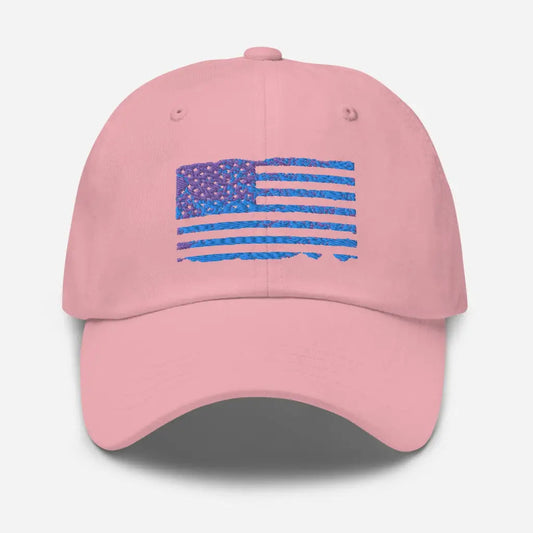 Patriot Flag Dad hat - Pink - Hat