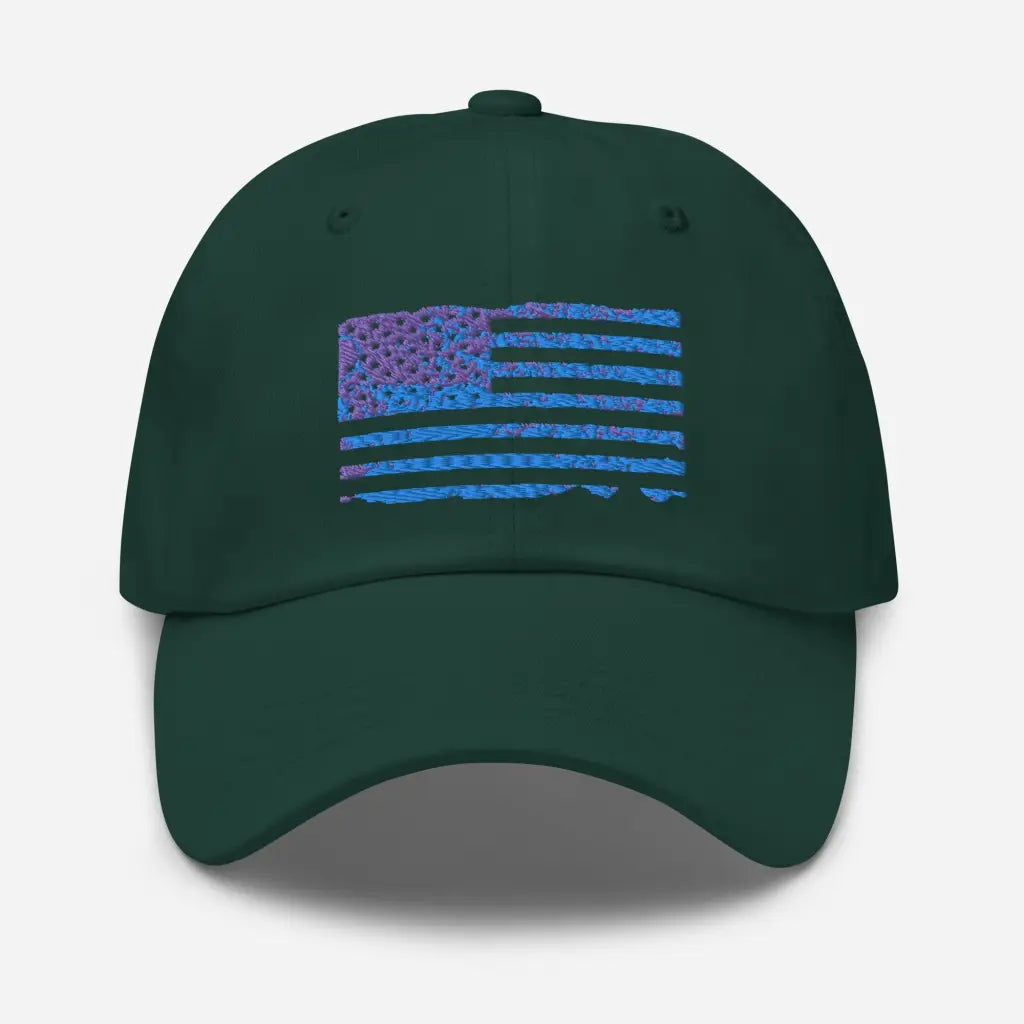 Patriot Flag Dad hat - Spruce - Hat