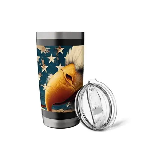 Patriot’s Pride: The Bald Eagle and American Flag Stainless