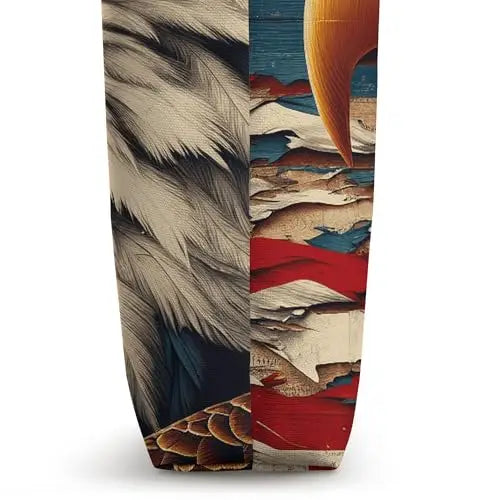 Patriot’s Pride: The Bald Eagle and American Flag Tote Bag