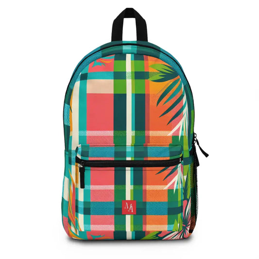 Pattern Fusion of Nature and Geometry Backpack One size Bags