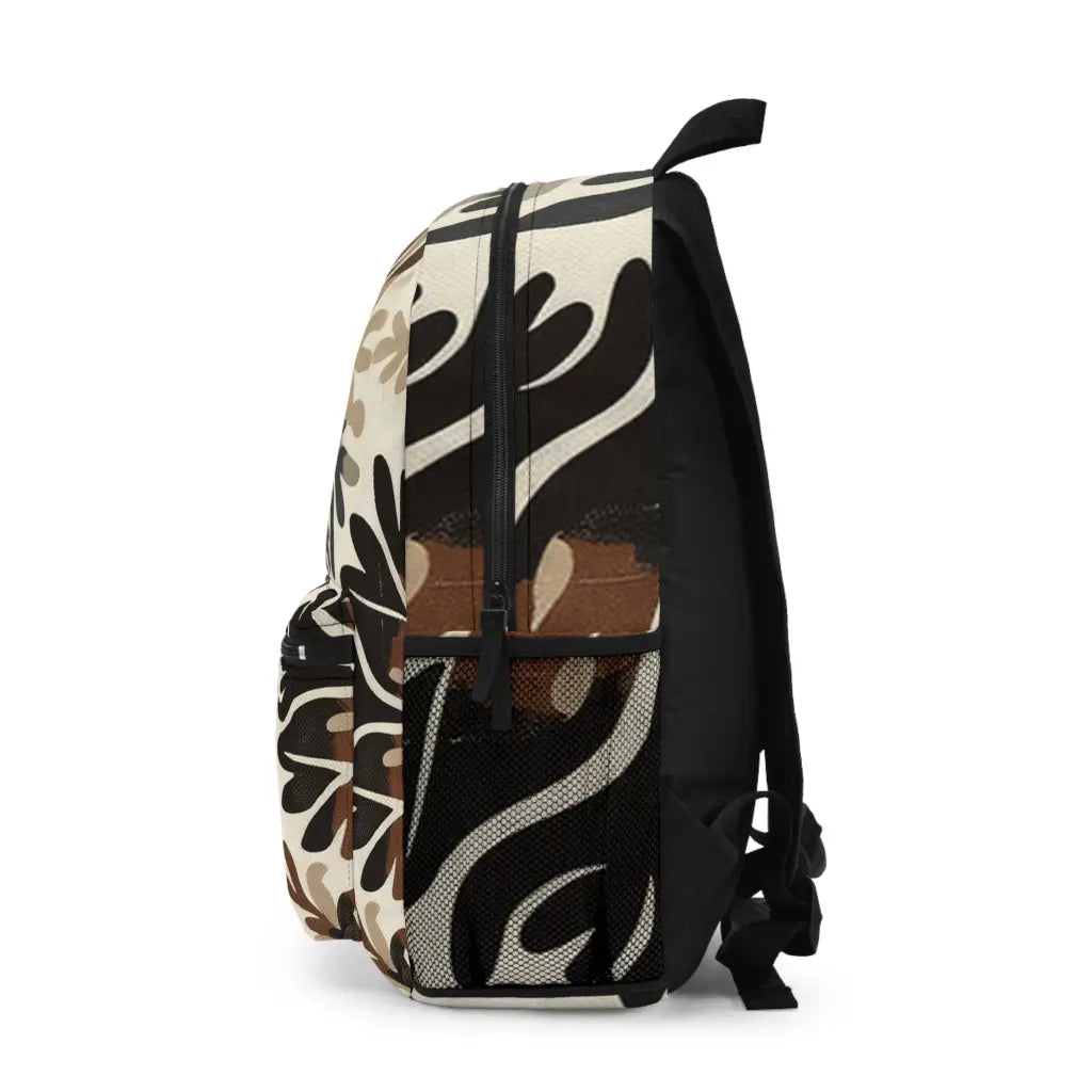 Patterned Abstract Canvas - Backpack - One size - Bags