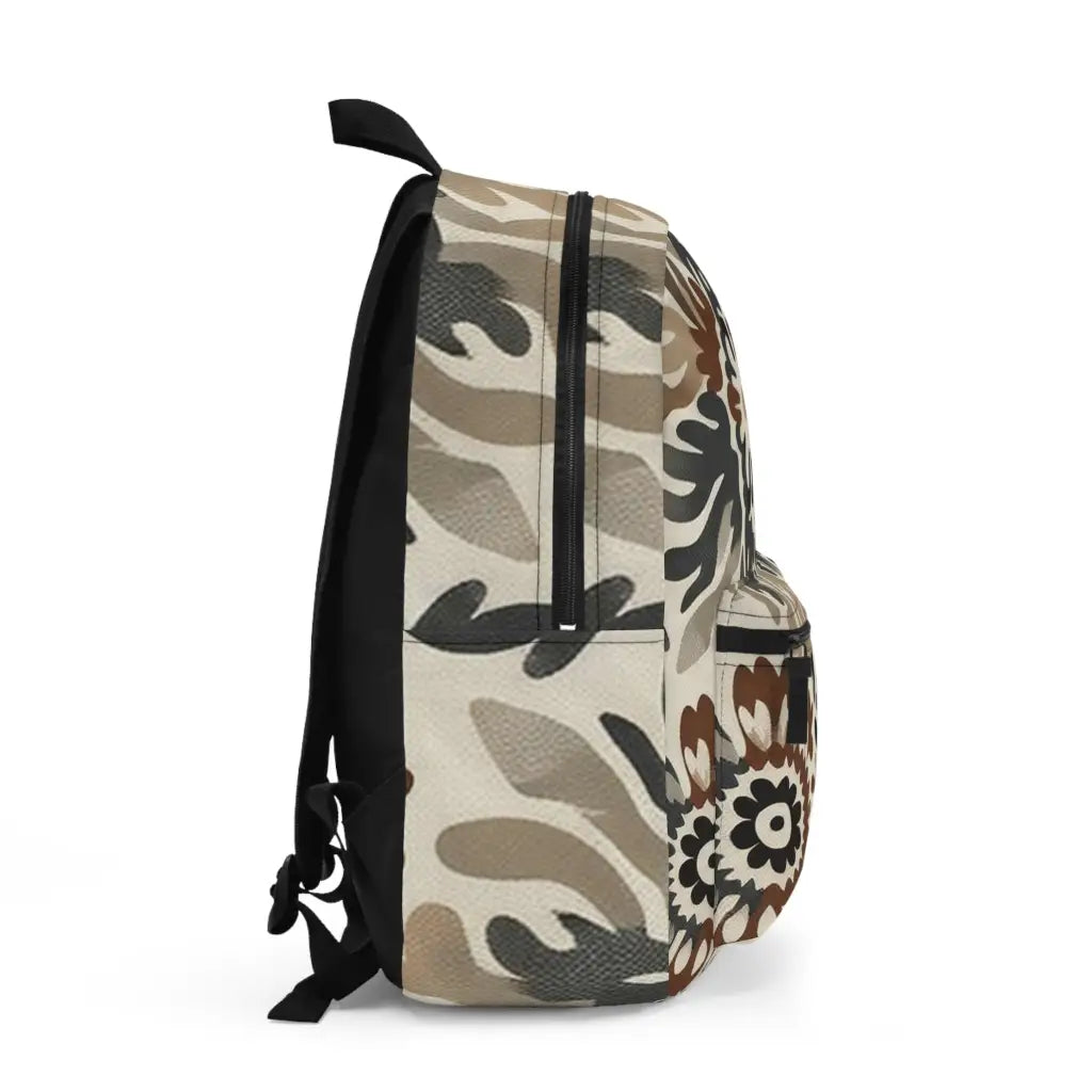 Patterned Abstract Canvas - Backpack - One size - Bags