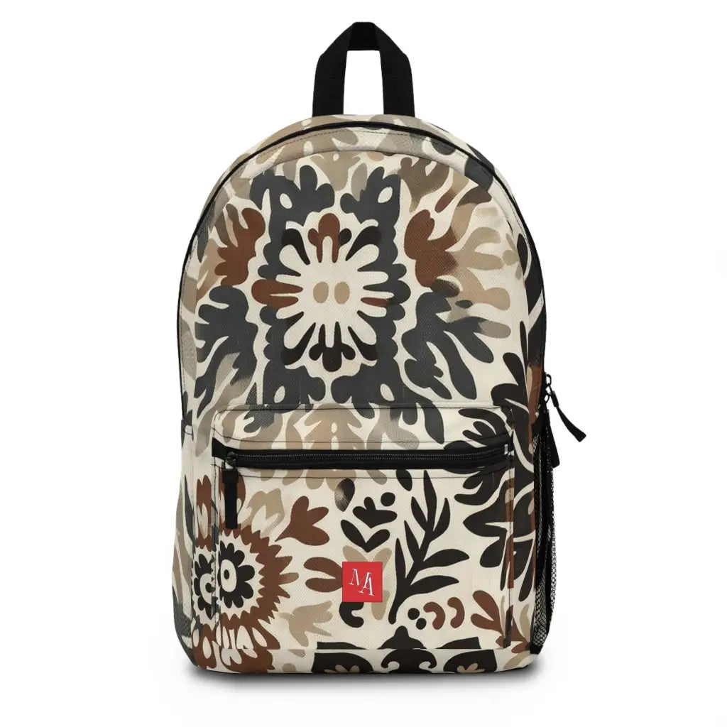 Patterned Abstract Canvas - Backpack - One size - Bags