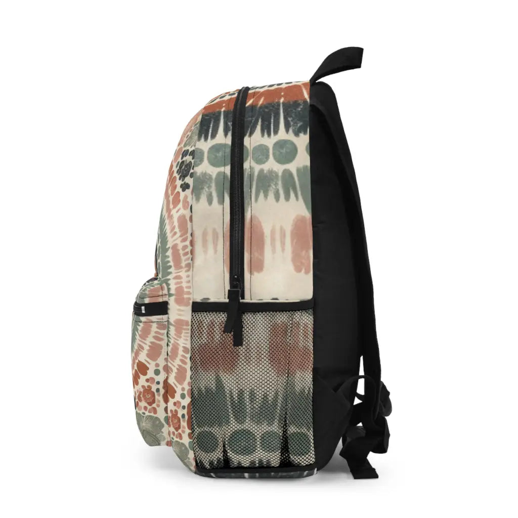 Patterned Array in Earth Tones - Backpack - One size - Bags