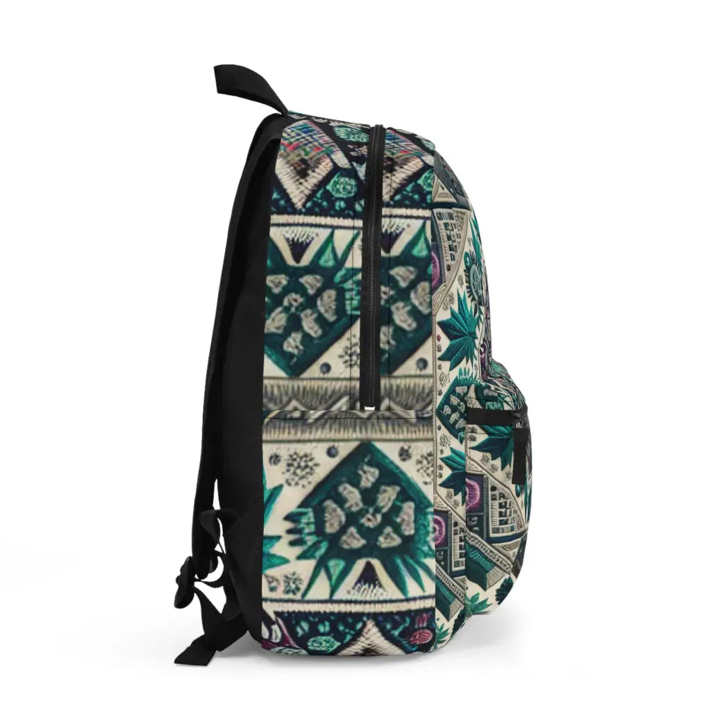 Patterned Mosaic of Nature and Geometry - Backpack