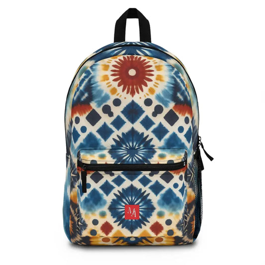 Patterned Mosaic of Nature’s Hues Backpack One size Bags