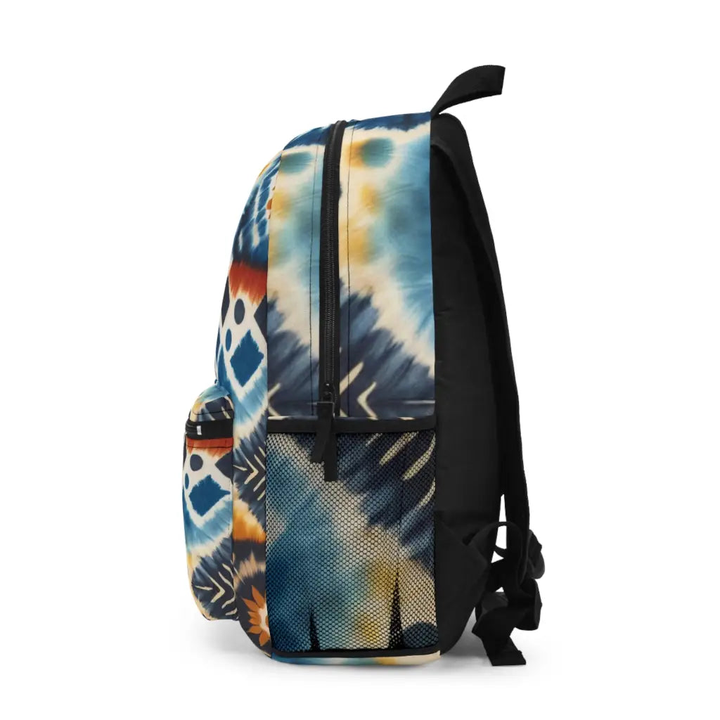 Patterned Mosaic of Nature’s Hues - Backpack - One size