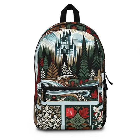Patterned Nature and Architecture Ensemble Backpack