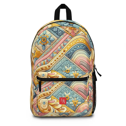 Patterned Patchwork Panorama Backpack One size Bags