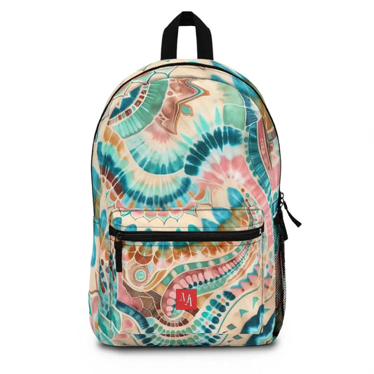 Patterned Whorls and Waves in Pastel Backpack One size Bags