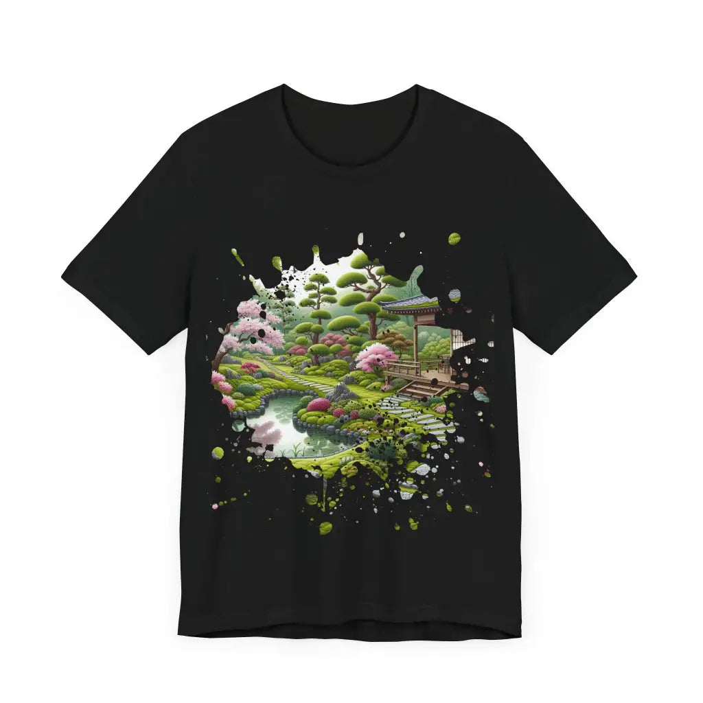 Peaceful Japanese Retreat Jersey Short Sleeve Tee T Shirt