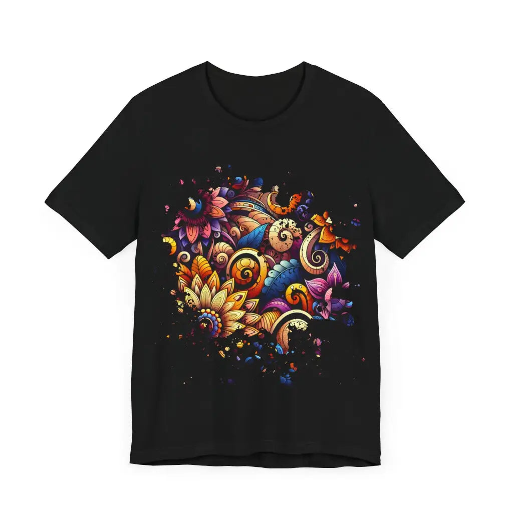 Petal Swirl Fiesta - Jersey Short Sleeve Tee - T-Shirt