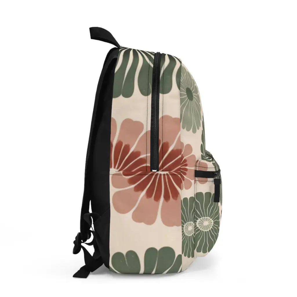 Petal Whirls in Earthy Hues - Backpack - One size - Bags