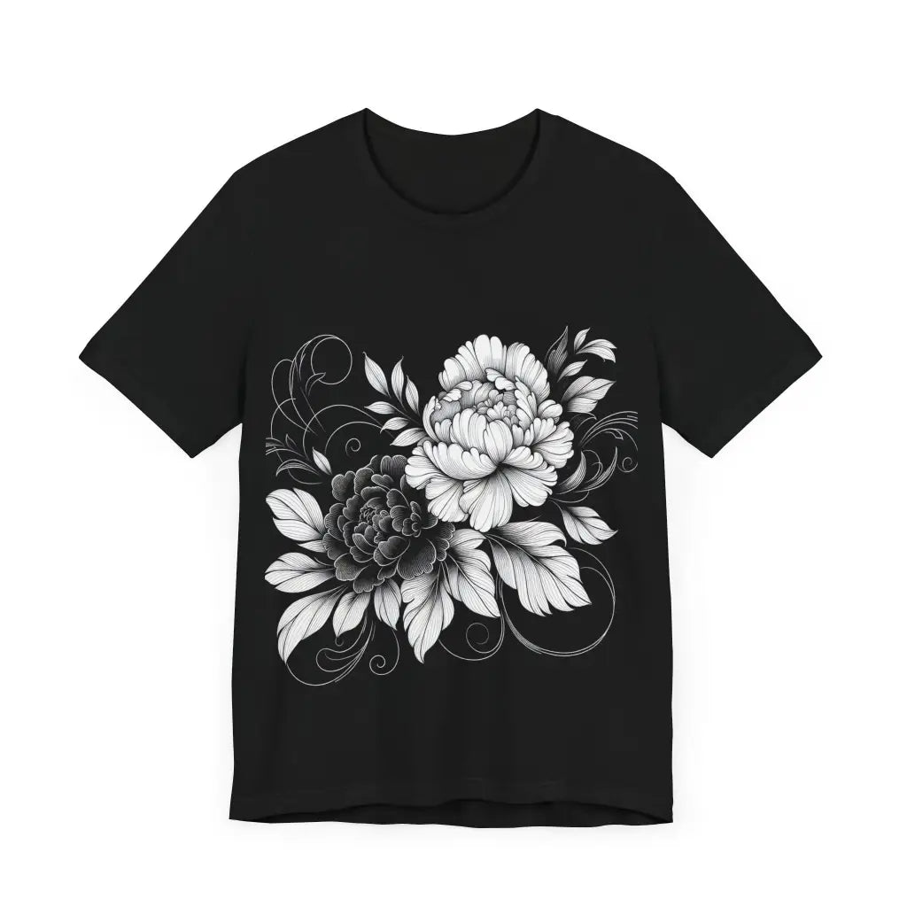 Petals in Ink Jersey Short Sleeve Tee T Shirt