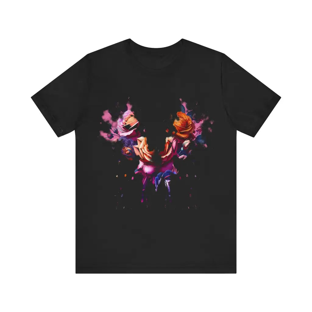 Petals of Illusion Jersey Short Sleeve Tee Black / S T Shirt