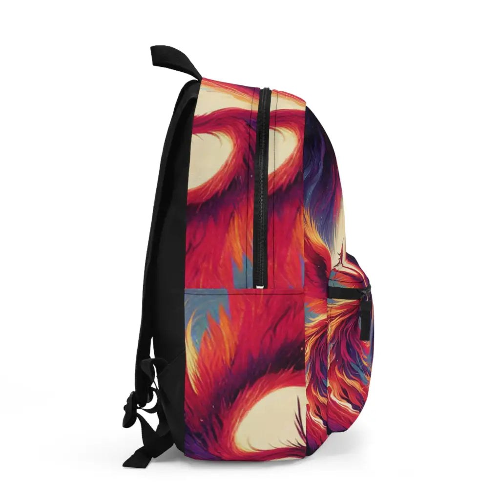 Phoenix Ascension in a Cosmic Tapestry Backpack One size