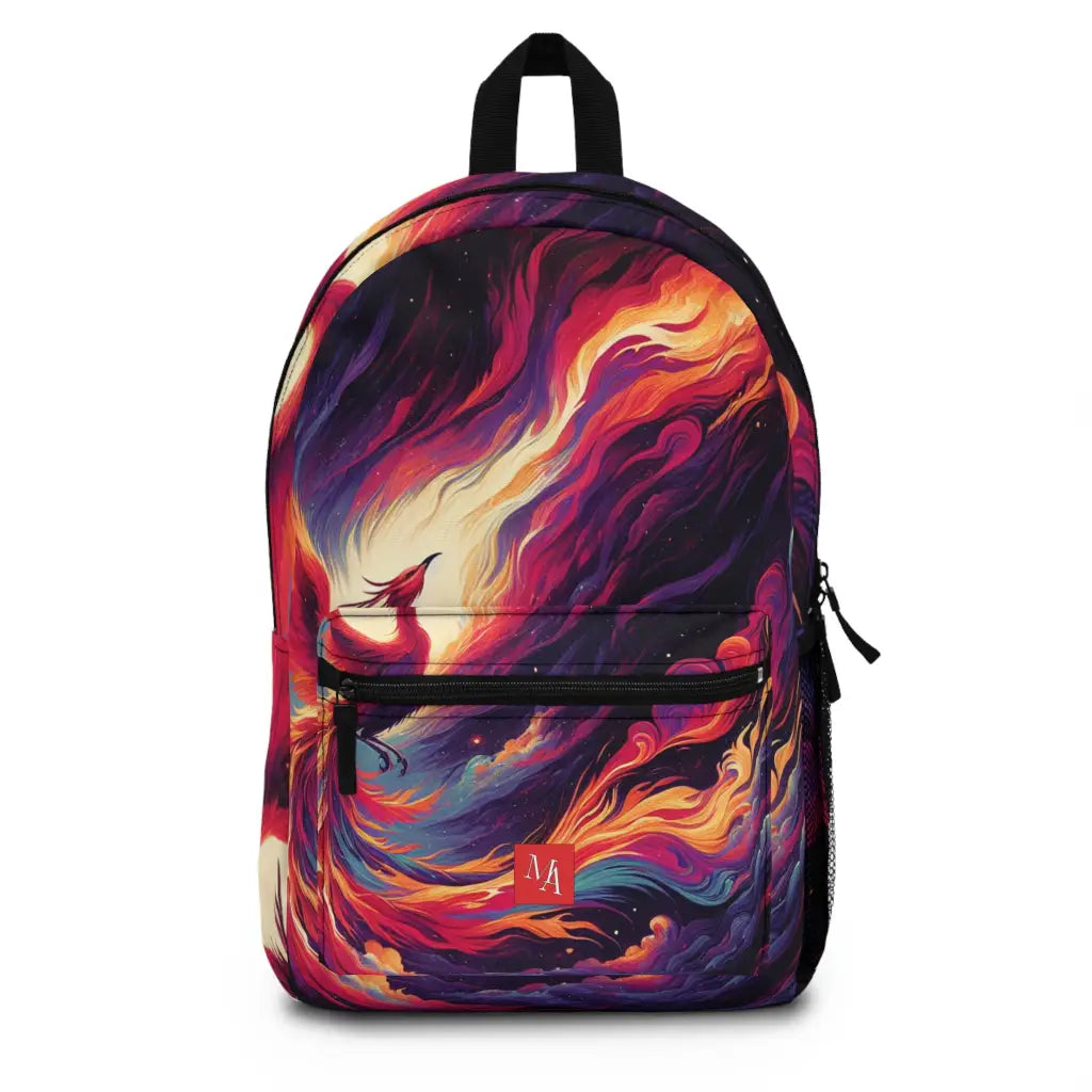 Phoenix Ascension in a Cosmic Tapestry Backpack One size