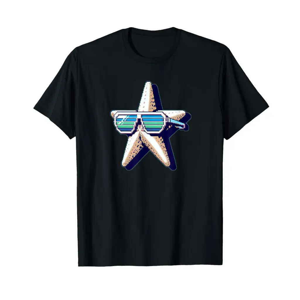 Pixel Star: Retro Chill T Shirt Apparel