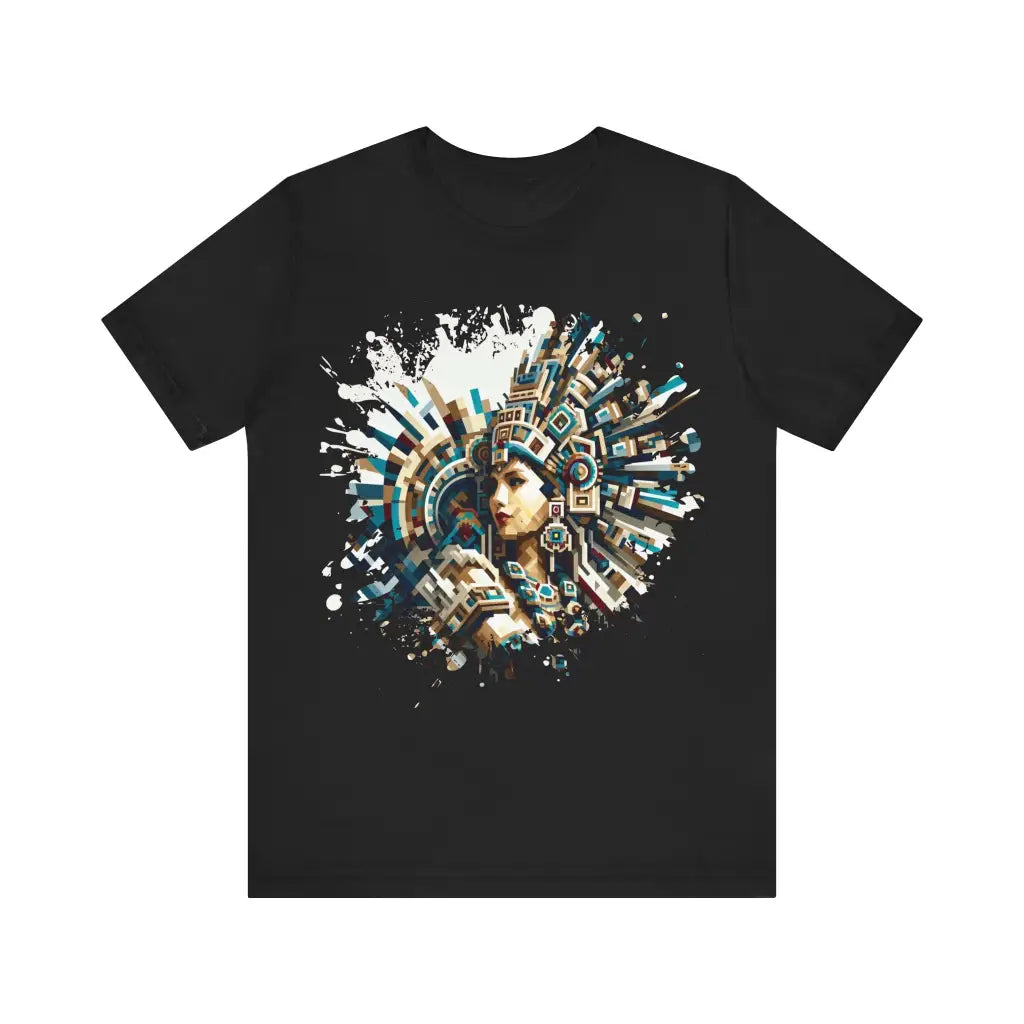 Pixelated Deity of the Sun - Jersey Short Sleeve Tee