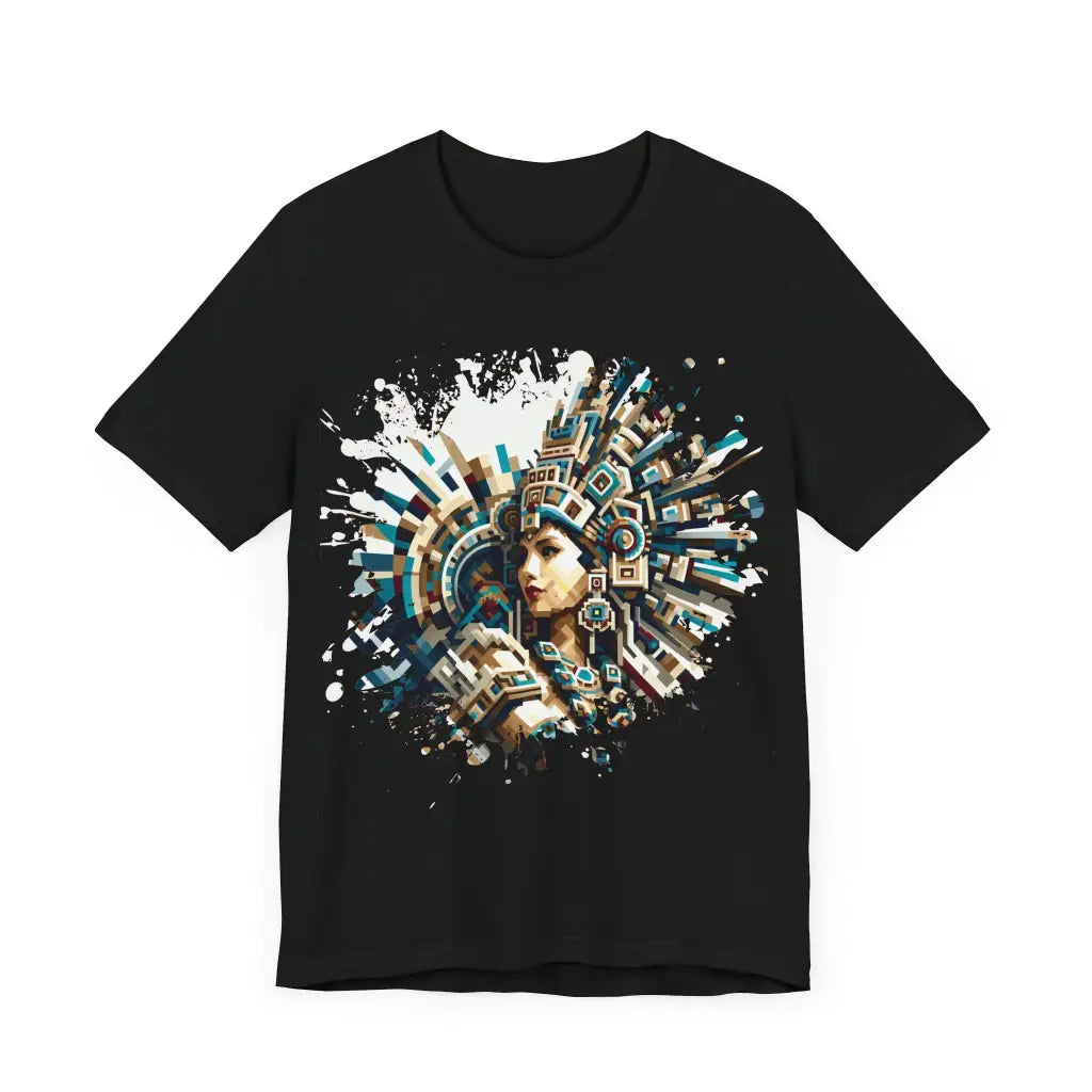 Pixelated Deity of the Sun - Jersey Short Sleeve Tee