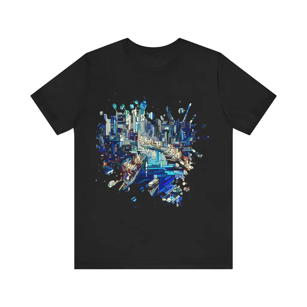 Pixelated Metropolis Glide - Jersey Short Sleeve Tee