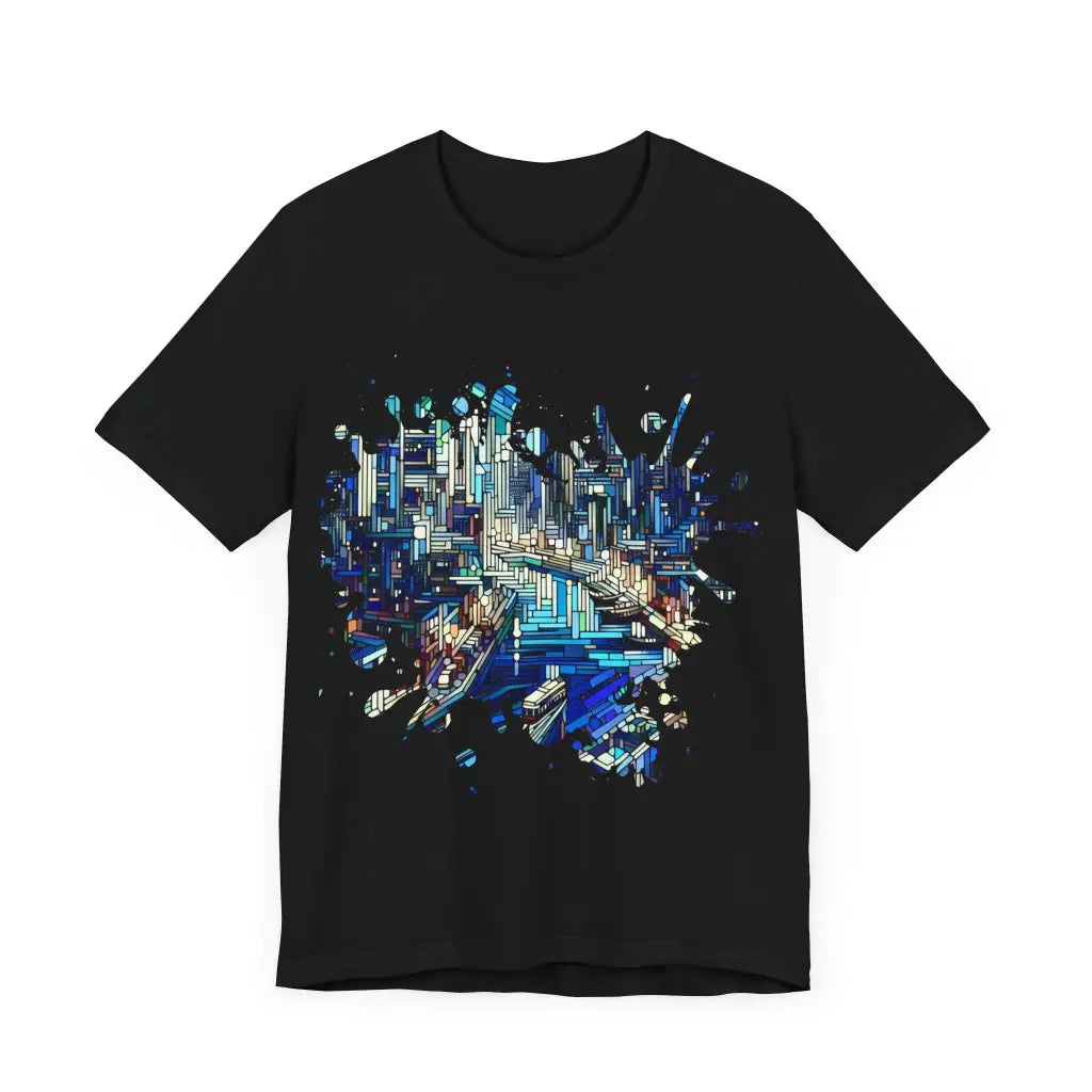 Pixelated Metropolis Glide - Jersey Short Sleeve Tee