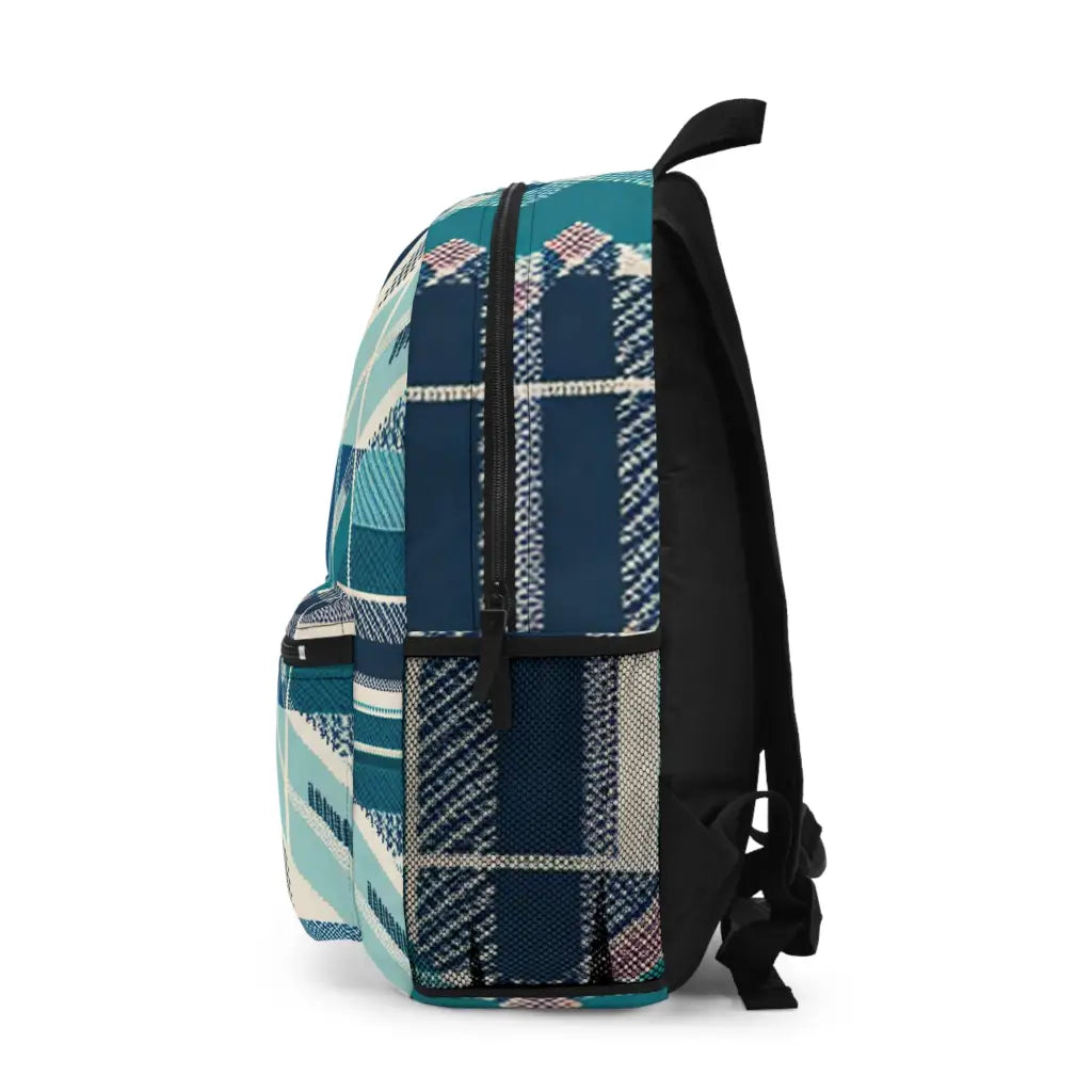 Plaid Fusion Geometry - Backpack - One size - Bags