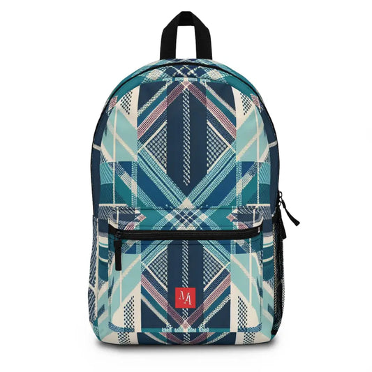 Plaid Fusion Geometry - Backpack - One size - Bags