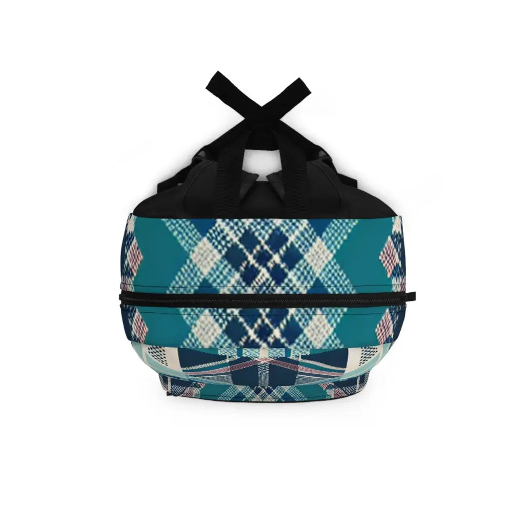 Plaid Fusion Geometry - Backpack - One size - Bags