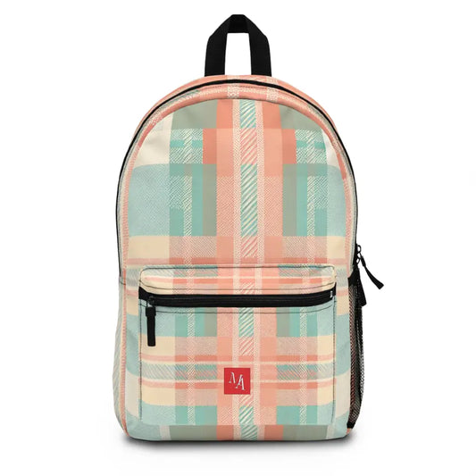 Plaid Pastel Panorama - Backpack - One size - Bags