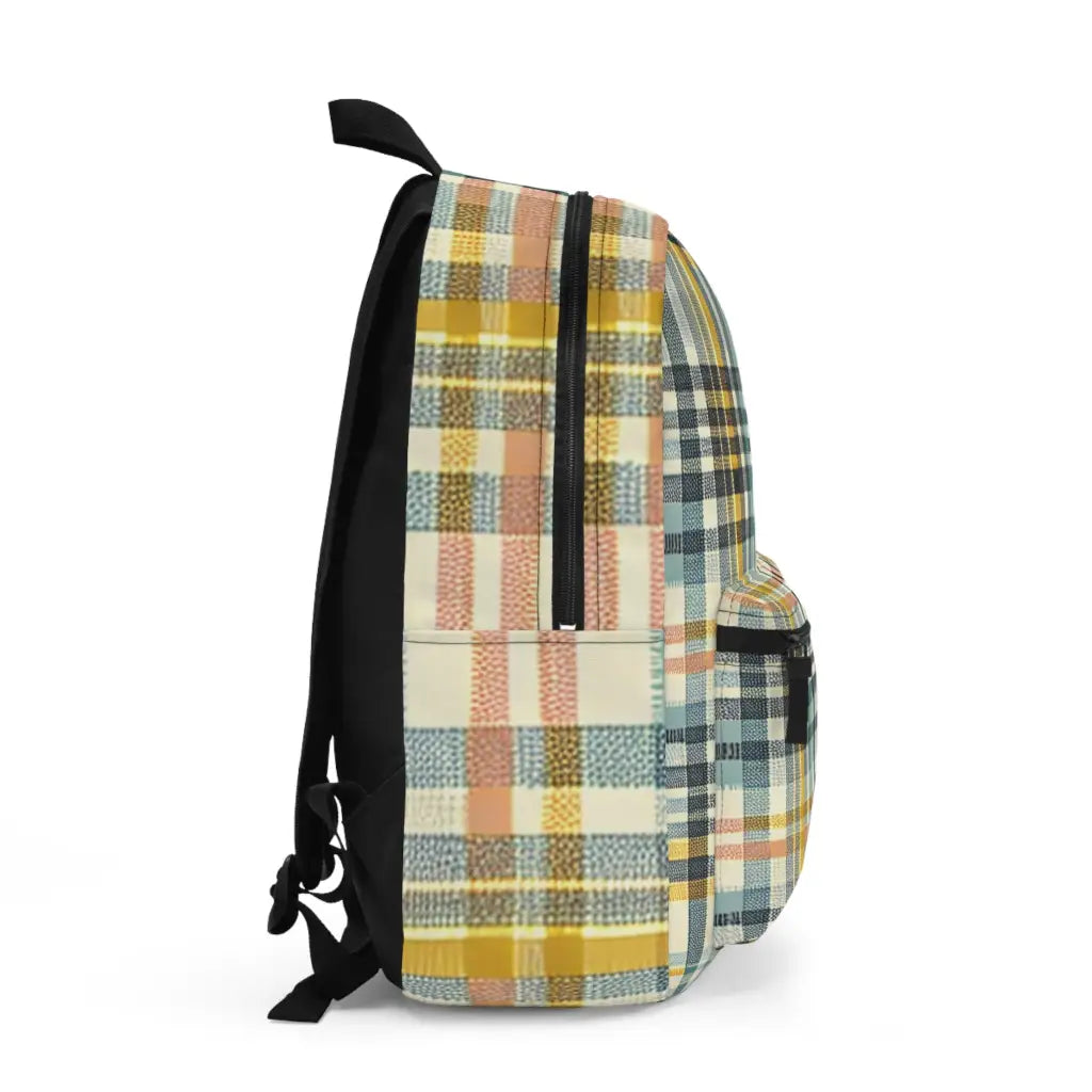 Plaid Pattern Panorama - Backpack - One size - Bags