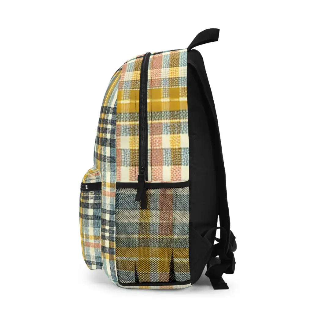 Plaid Pattern Panorama - Backpack - One size - Bags