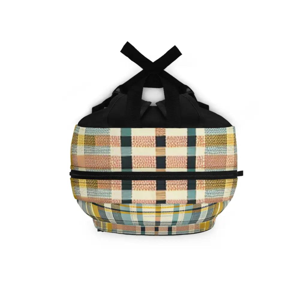 Plaid Pattern Panorama - Backpack - One size - Bags