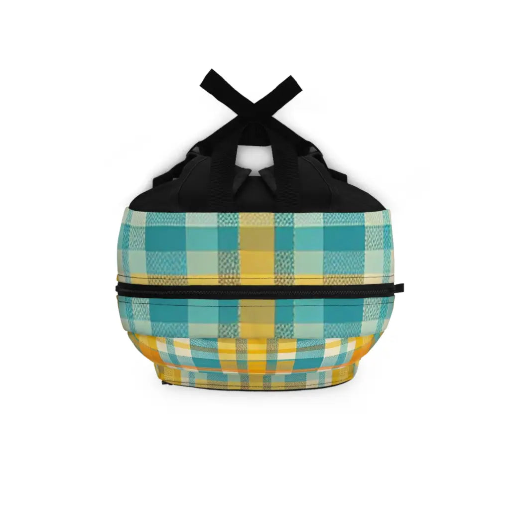 Plaid Pattern Panorama - Backpack - One size - Bags