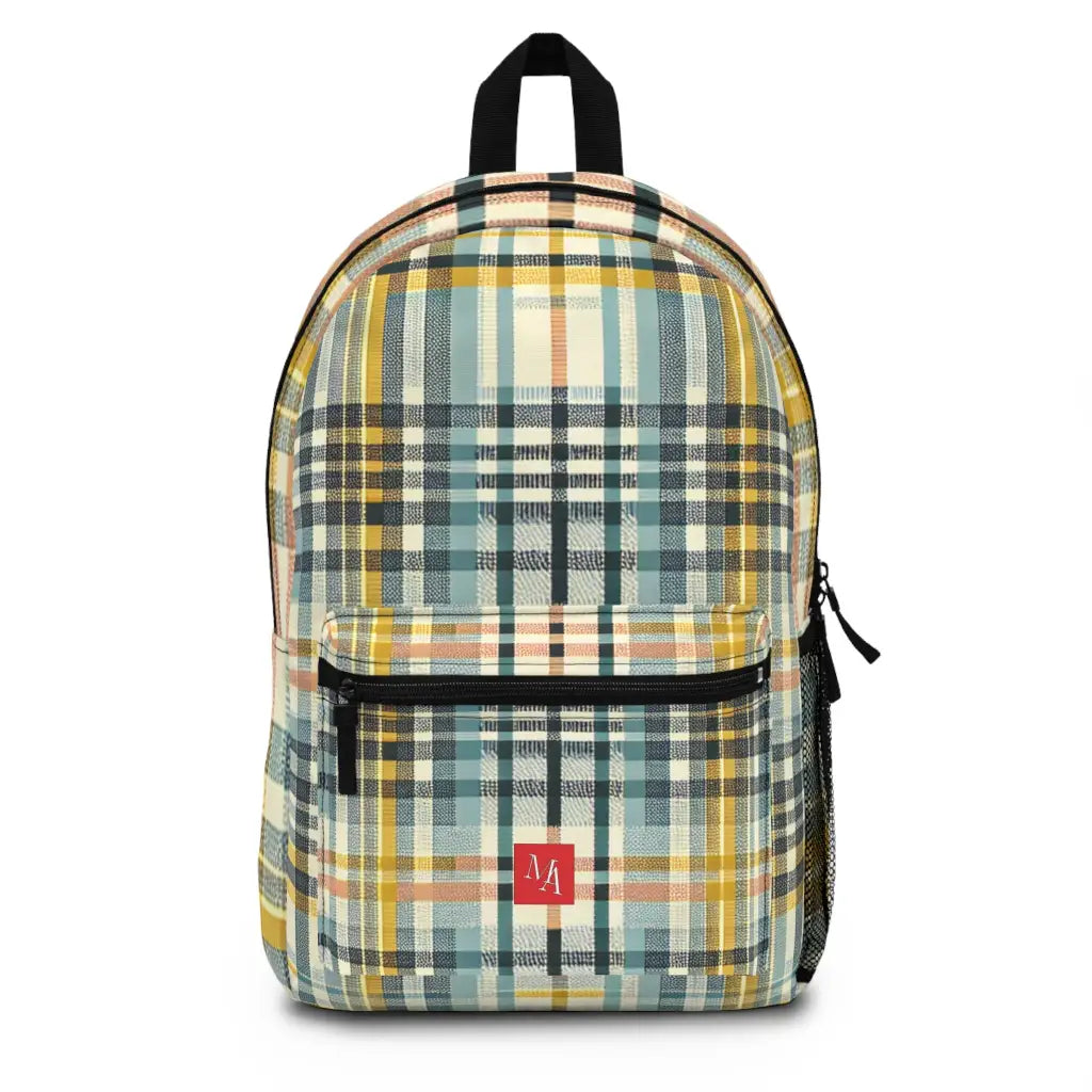 Plaid Pattern Panorama - Backpack - One size - Bags