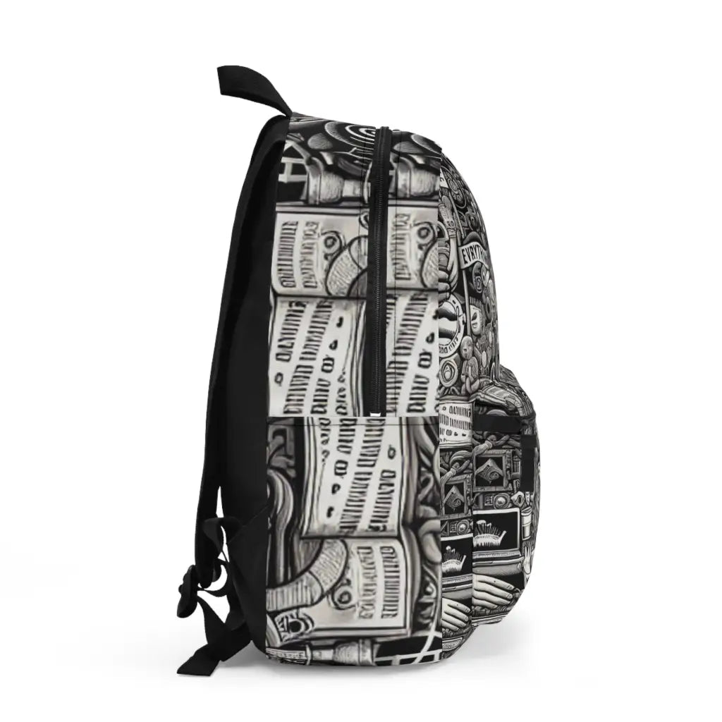 Playful Chaos of Symbols Backpack One size Bags