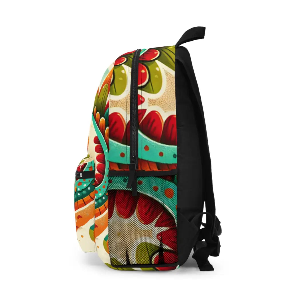 Playful Fantasy Creature in Vibrant Shades Backpack