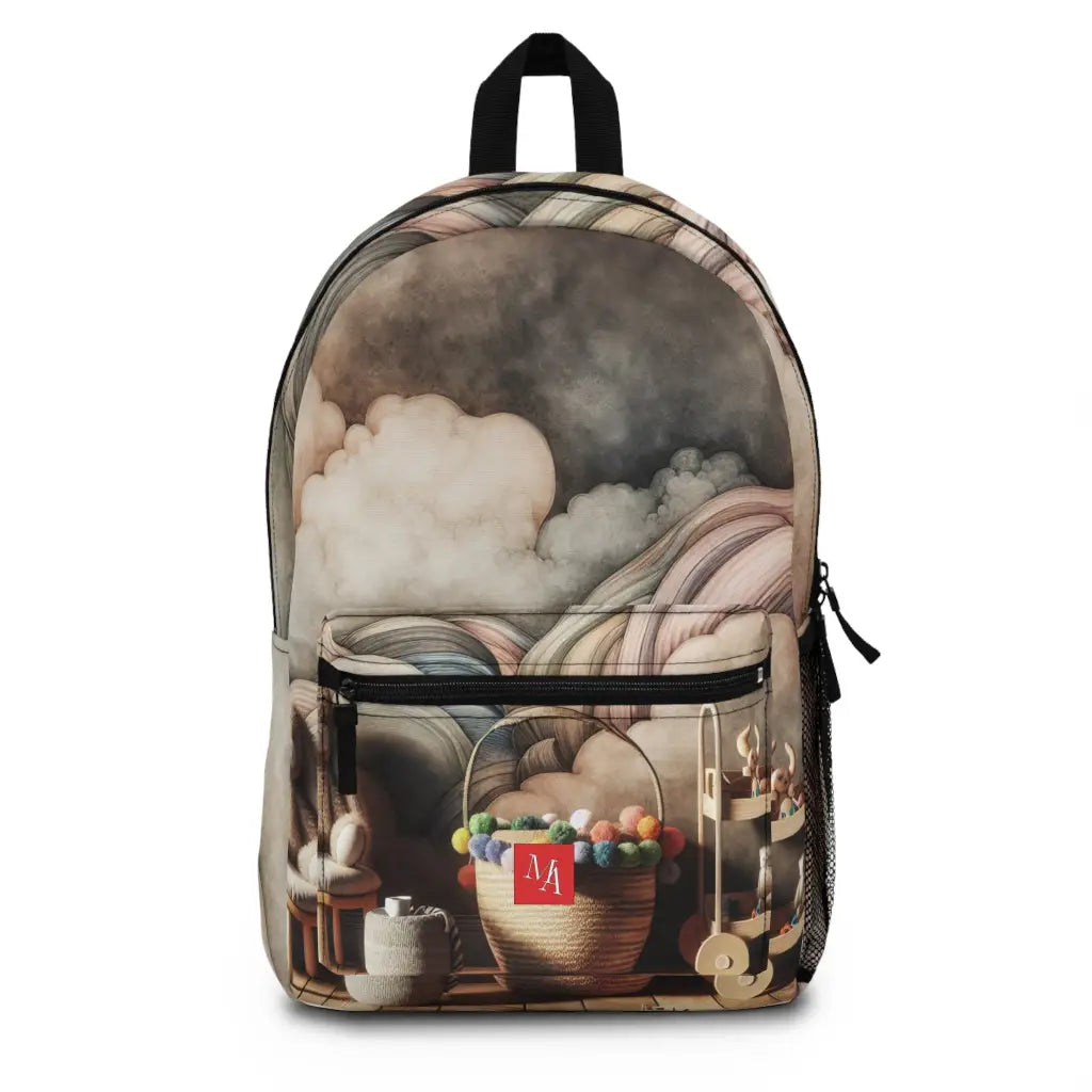 Playful Pastels in a Cozy Room Backpack One size Bags