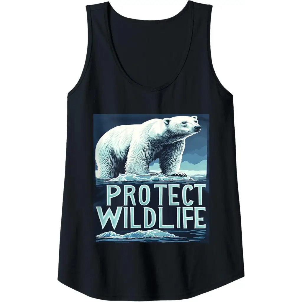 Polar Bears: Guardians of the Ice Tank Top - Black / Women