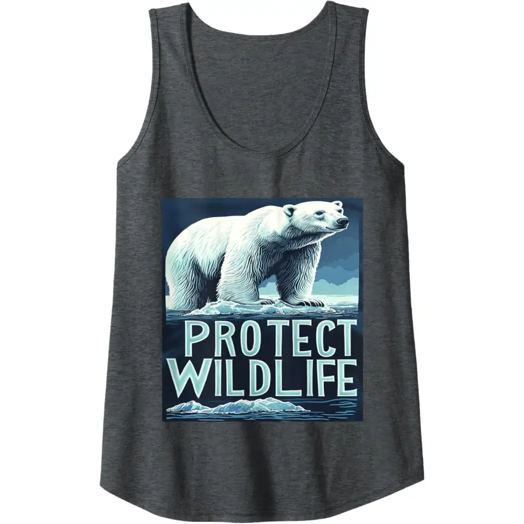 Polar Bears: Guardians of the Ice Tank Top - Dark Heather