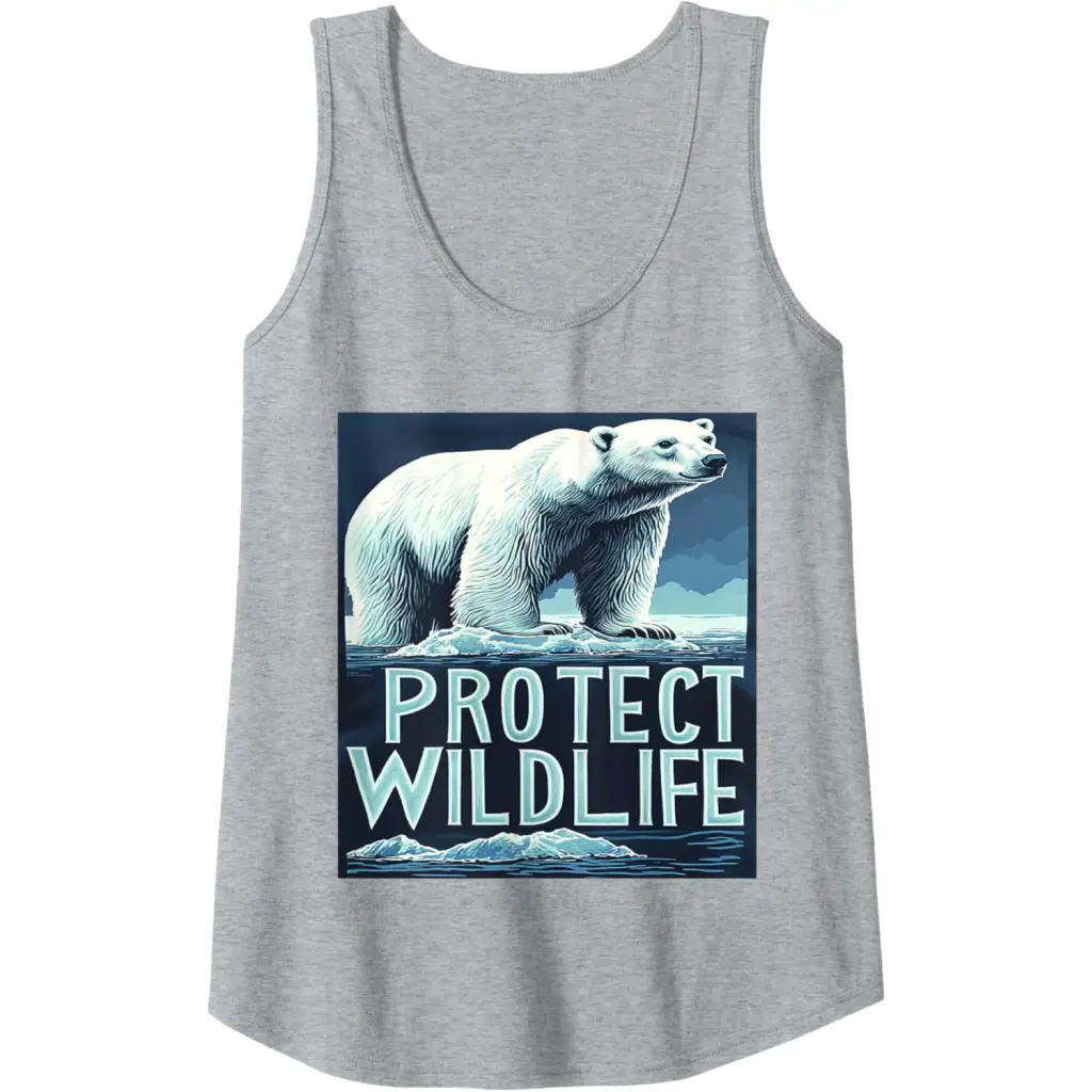 Polar Bears: Guardians of the Ice Tank Top - Heather Grey