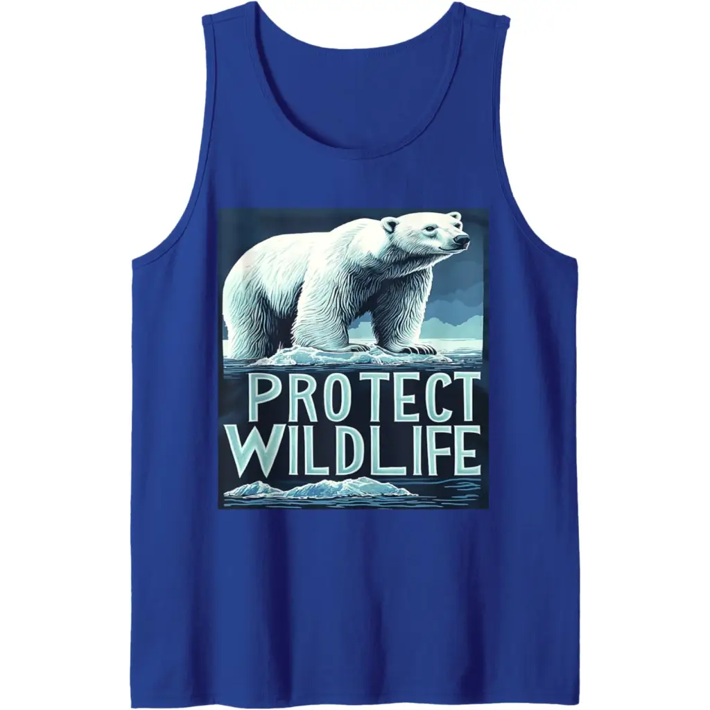 Polar Bears: Guardians of the Ice Tank Top - Royal Blue