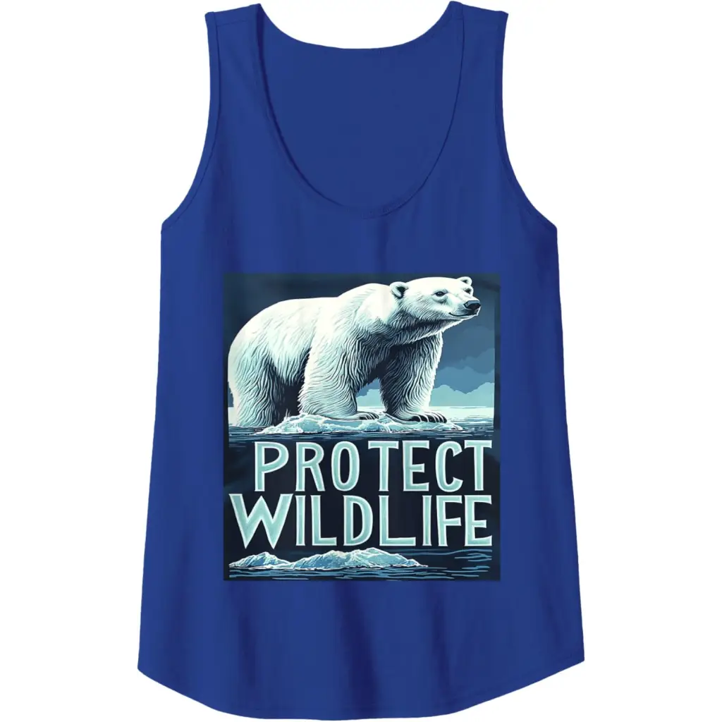 Polar Bears: Guardians of the Ice Tank Top - Royal Blue