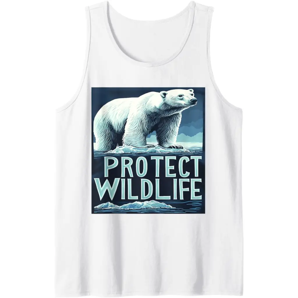 Polar Bears: Guardians of the Ice Tank Top - White / Men