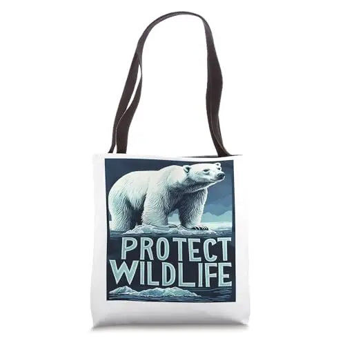 Polar Bears: Guardians of the Ice Tote Bag Apparel