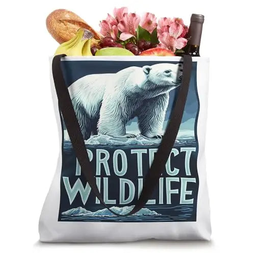 Polar Bears: Guardians of the Ice Tote Bag Apparel